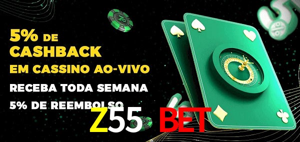 Promoções do cassino ao Vivo Z55 Bet